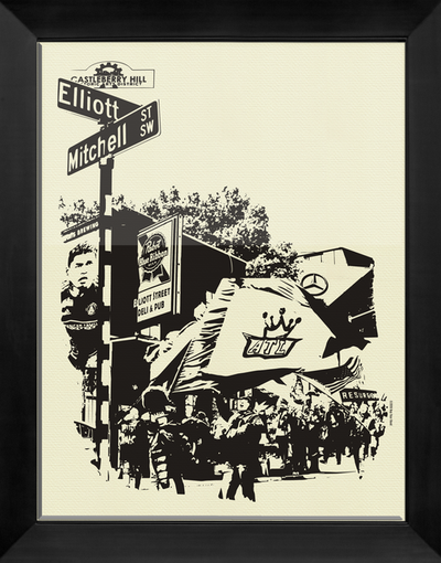Castleberry Hill 20x26 Screen-Printed Poster