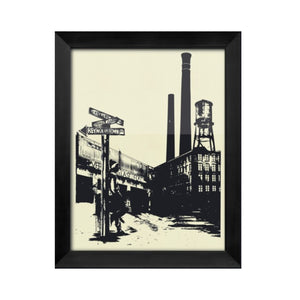 Cabbagetown The Stacks 20x25 Screen-Printed Wall Art
