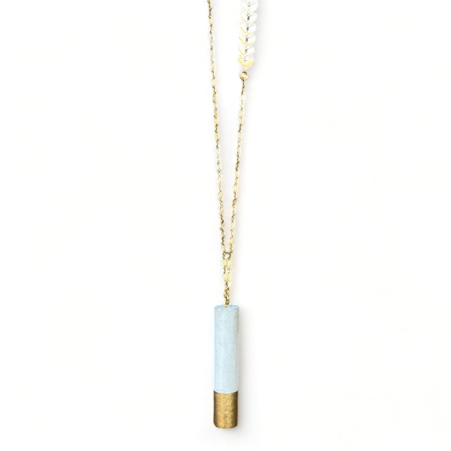 Concrete Cylinder Necklace