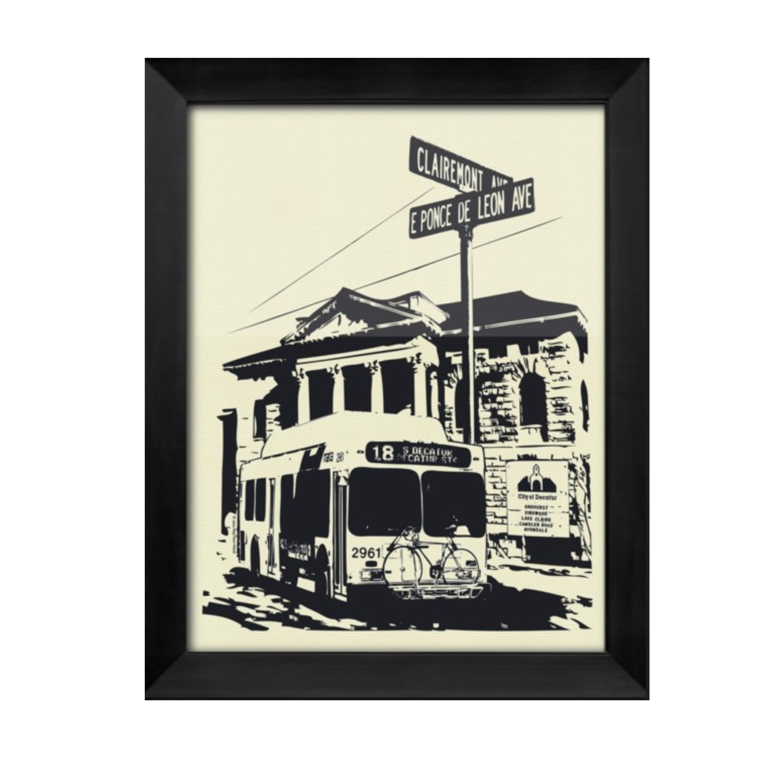 City of Decatur Rep Your Hood 20x25 Screen-Printed Poster