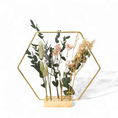 Gold Frame Memory Flower Bar - Desert Rose