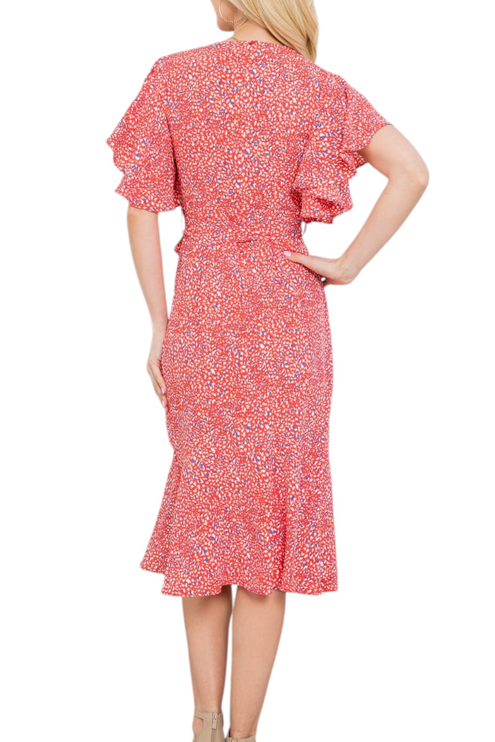 Dot Flurry Wrap Dress