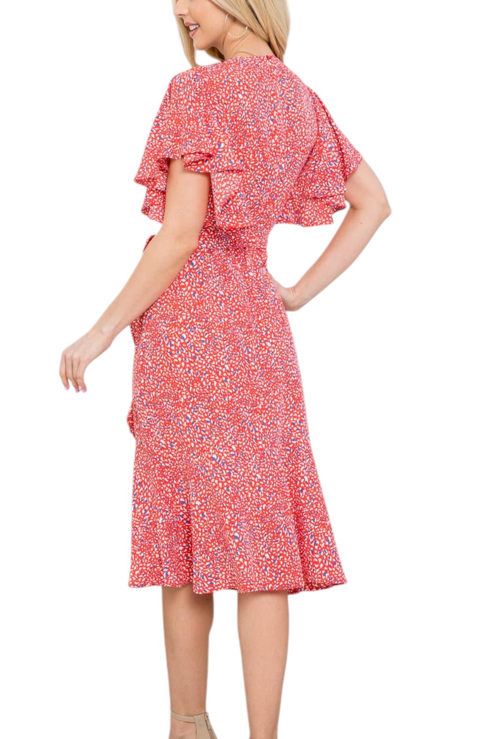 Dot Flurry Wrap Dress