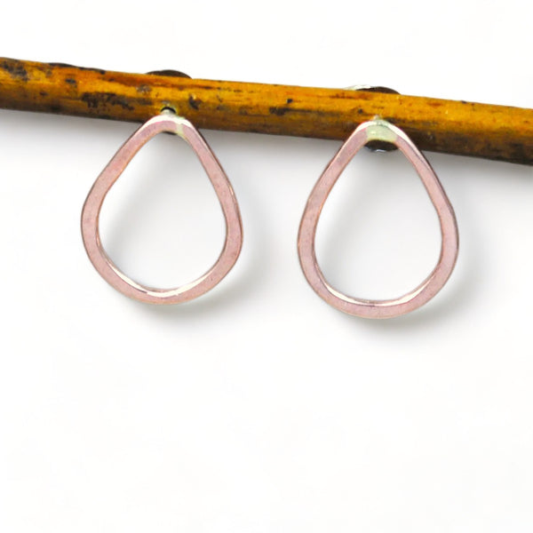 Medium Teardrop Studs - rose gold-filled