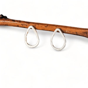 Small Teardrop Studs - sterling silver