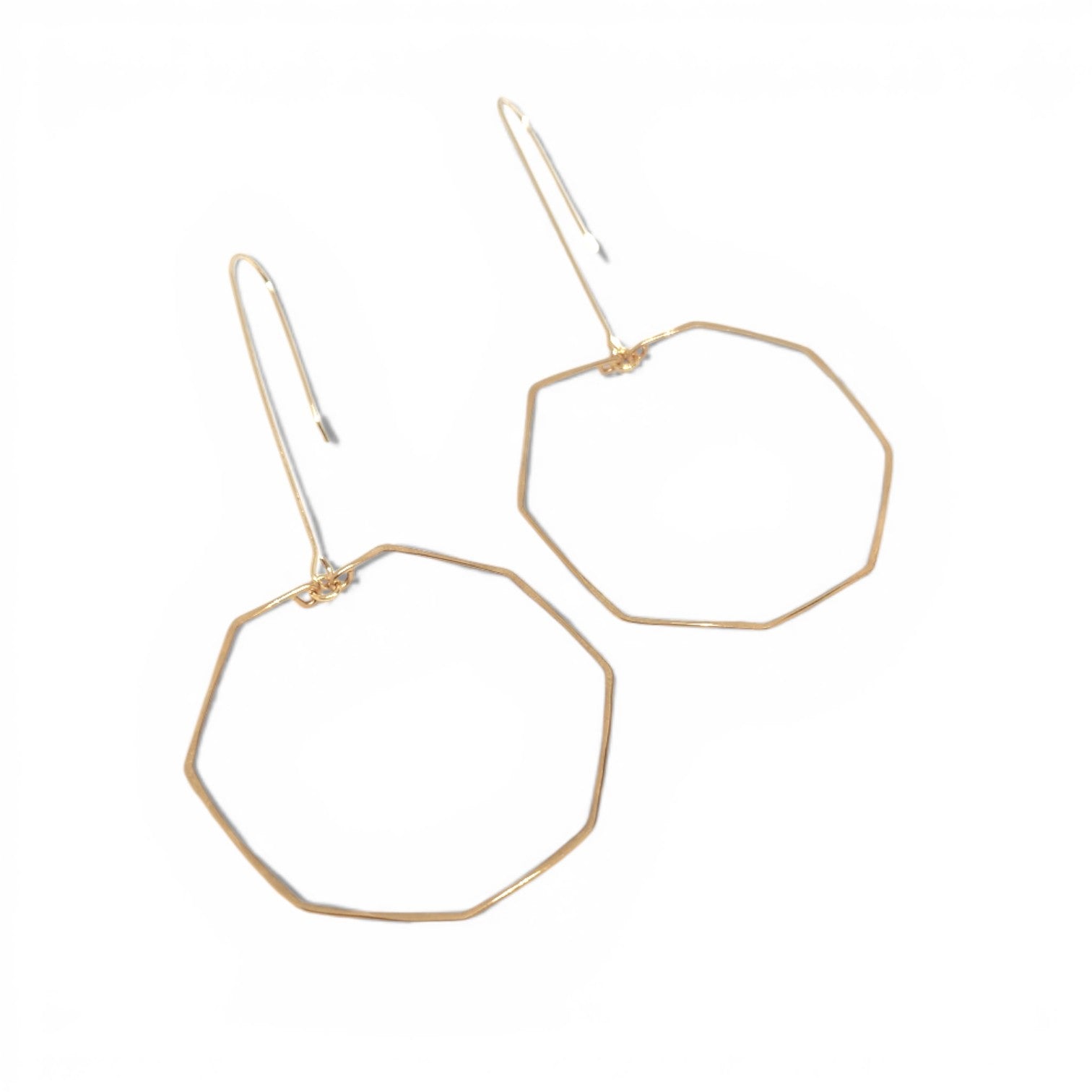 Catia Hand Hammered Brass Earrings