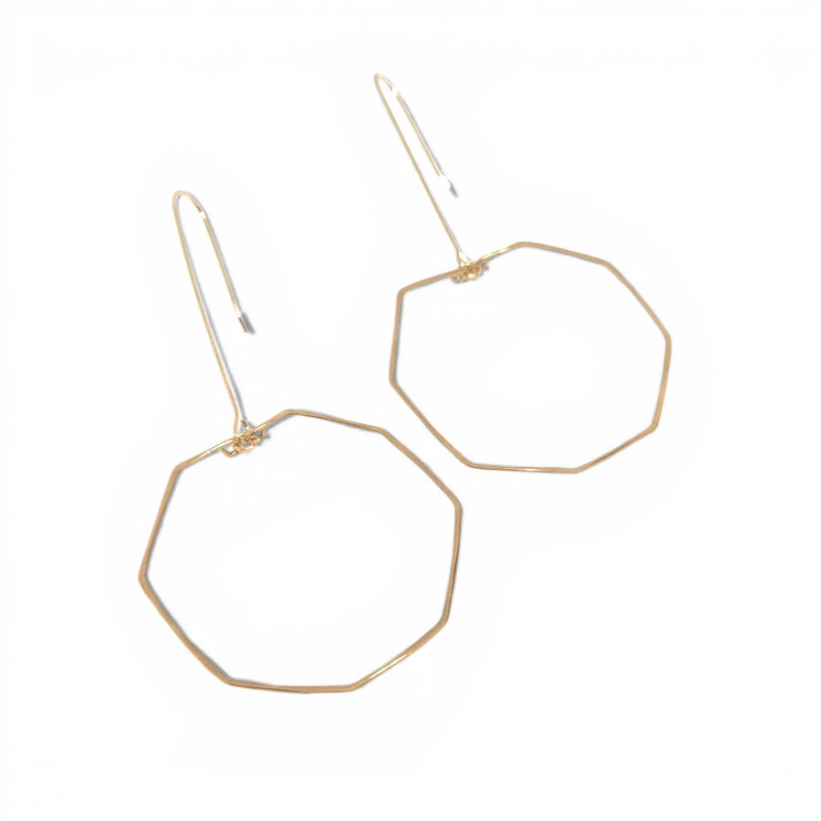 Catia Hand Hammered Brass Earrings