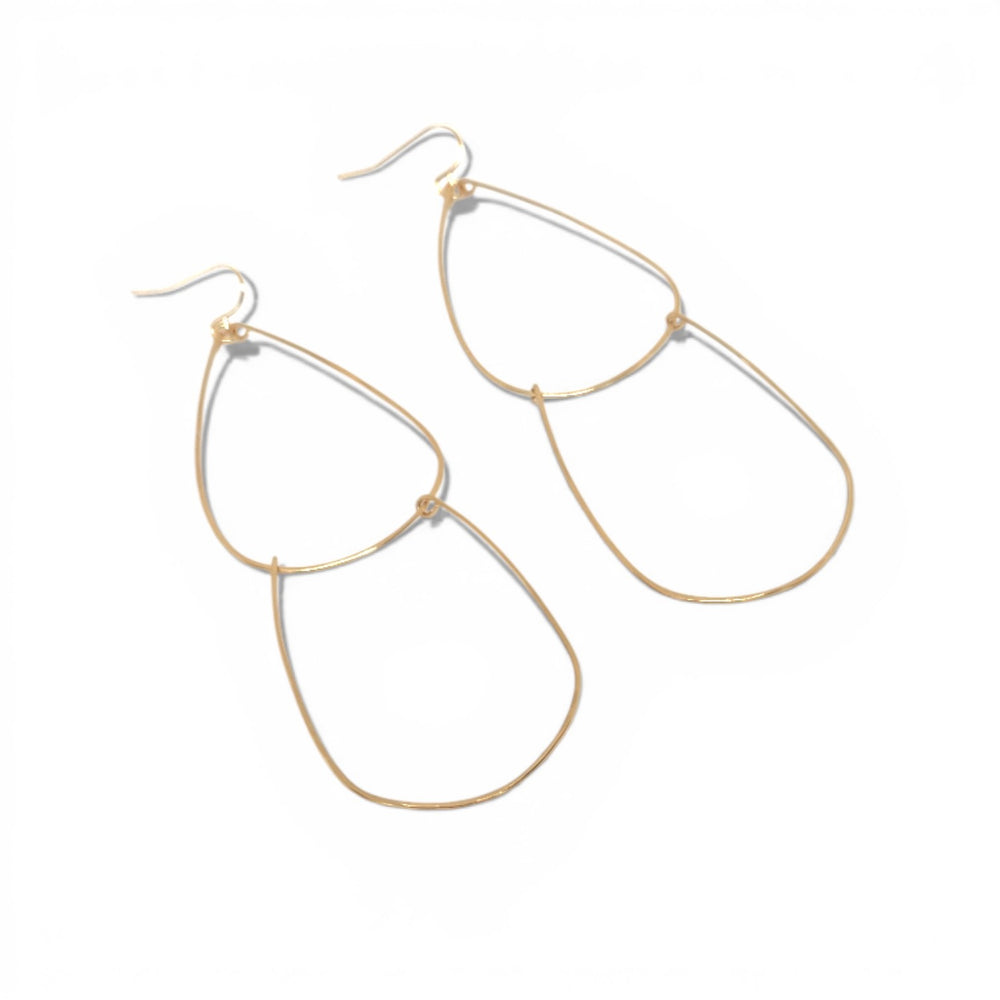 Clarissa Hand Hammered Brass Earrings