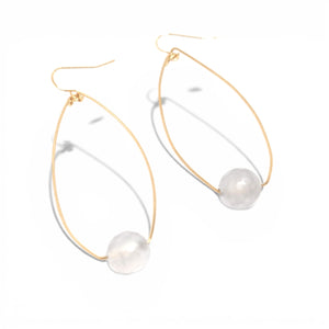 Diana Hand Hammered Brass Earrings
