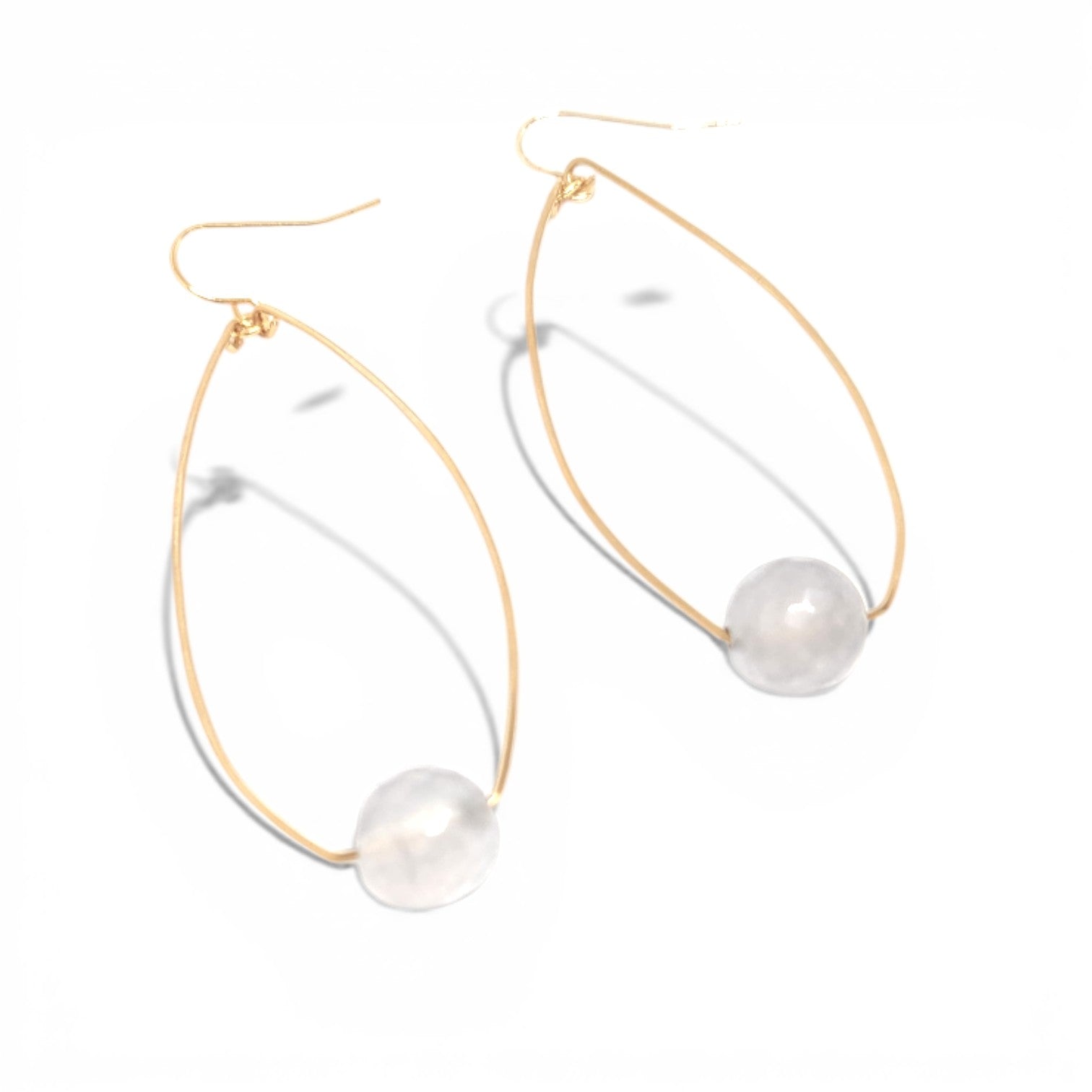 Diana Hand Hammered Brass Earrings