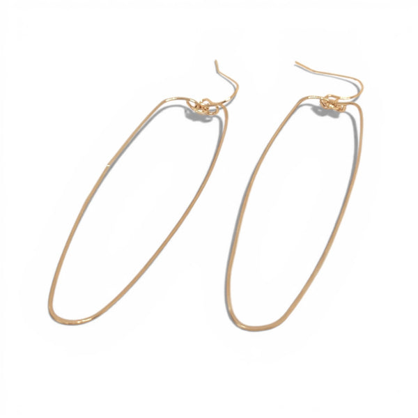 Fia Hand Hammered Brass Earrings