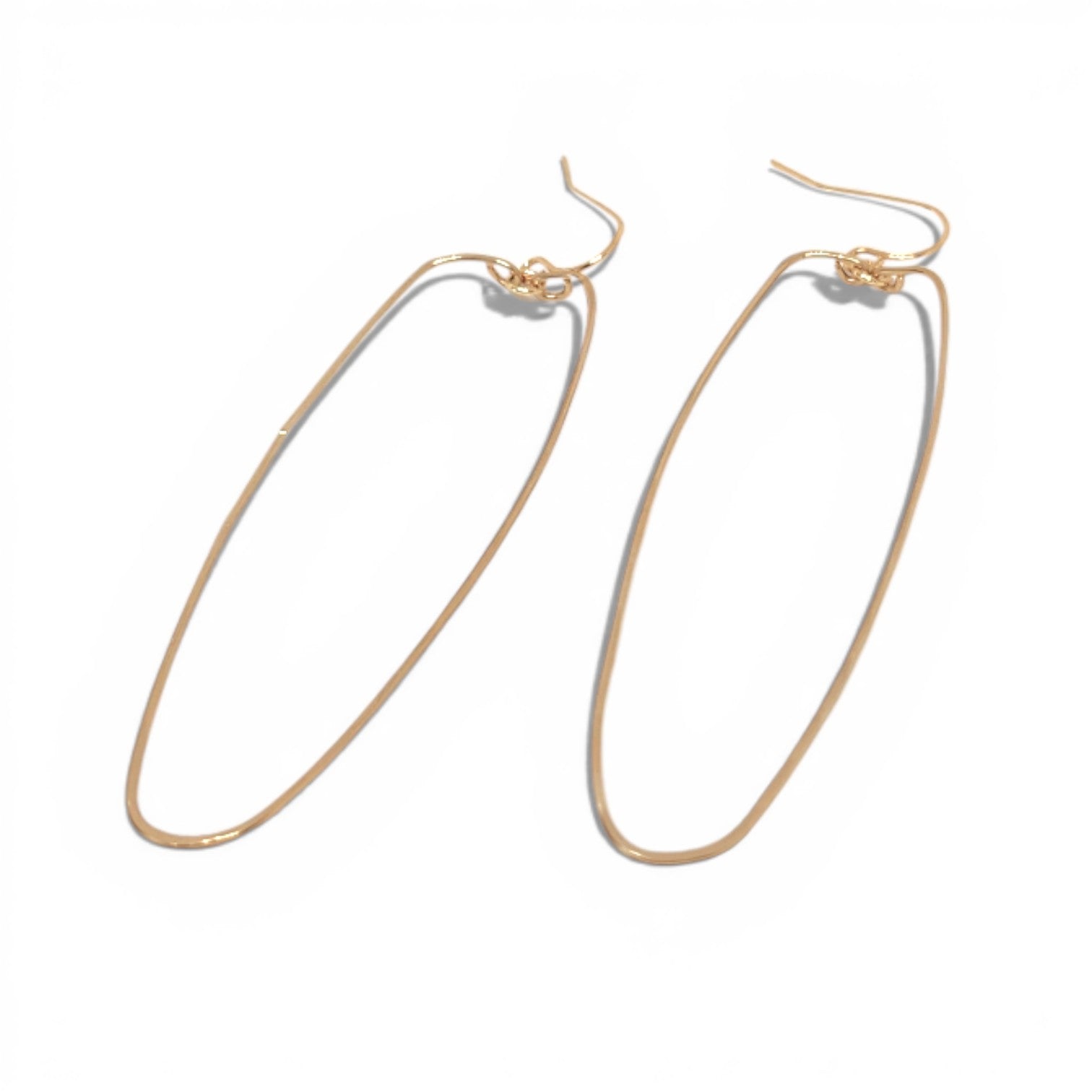 Fia Hand Hammered Brass Earrings