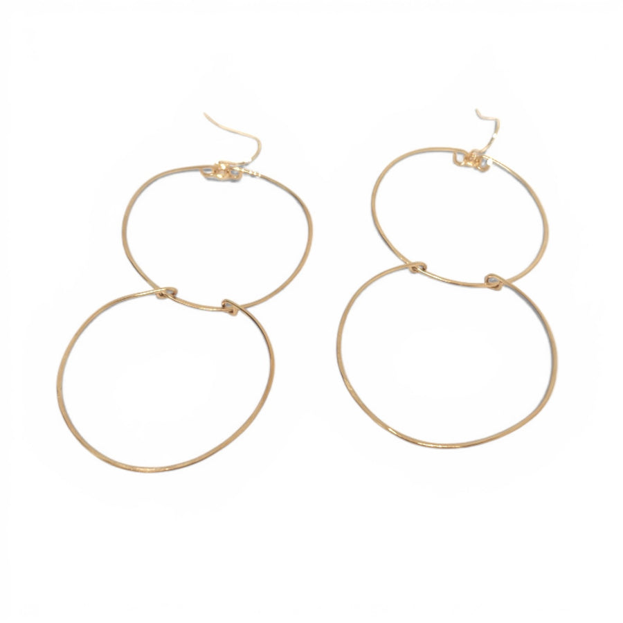 Gilma Hand Hammered Brass Earrings