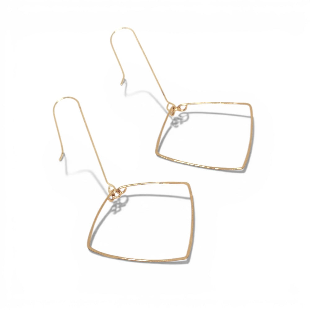 Rosana Hand Hammered Brass Earrings