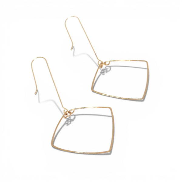 Rosana Hand Hammered Brass Earrings
