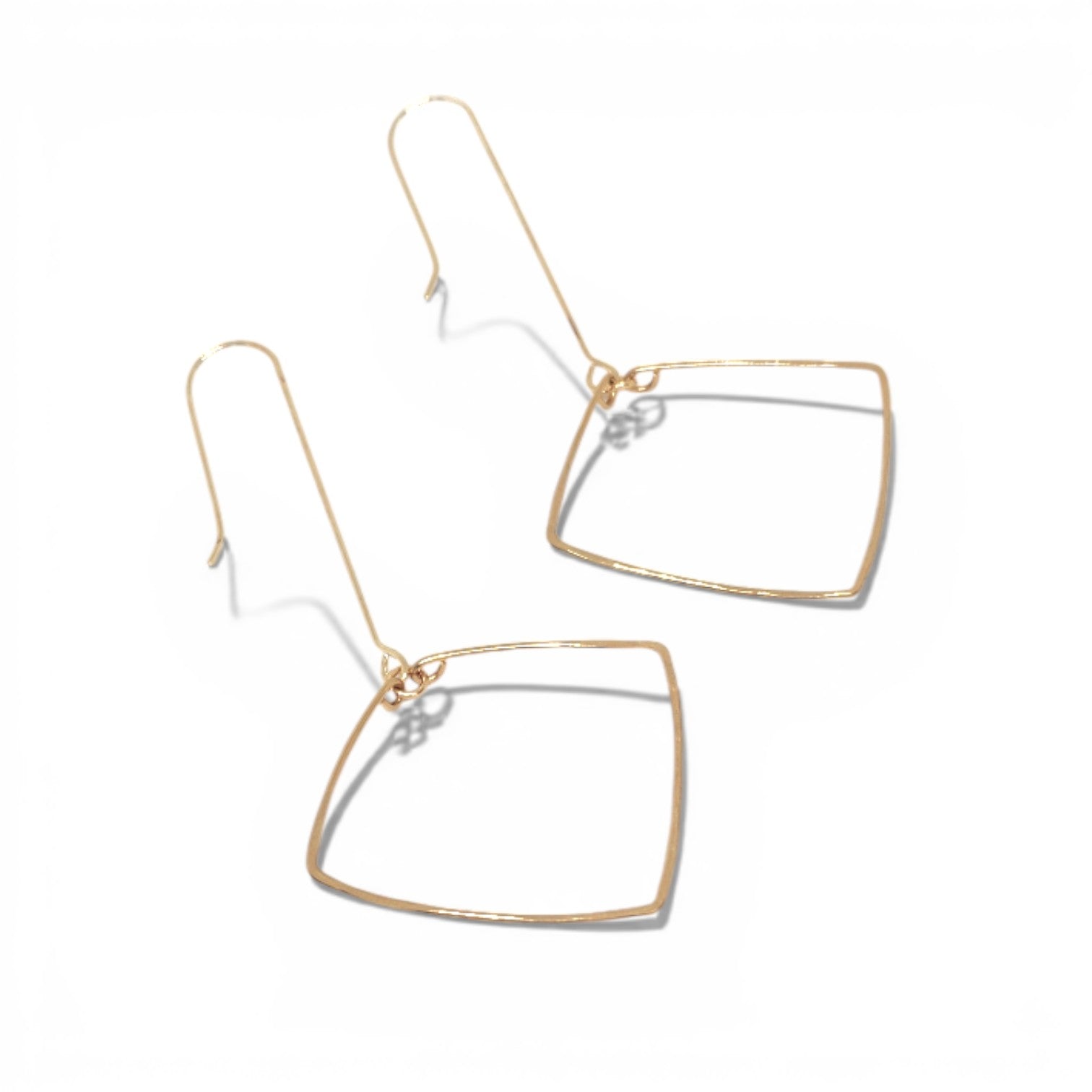 Rosana Hand Hammered Brass Earrings