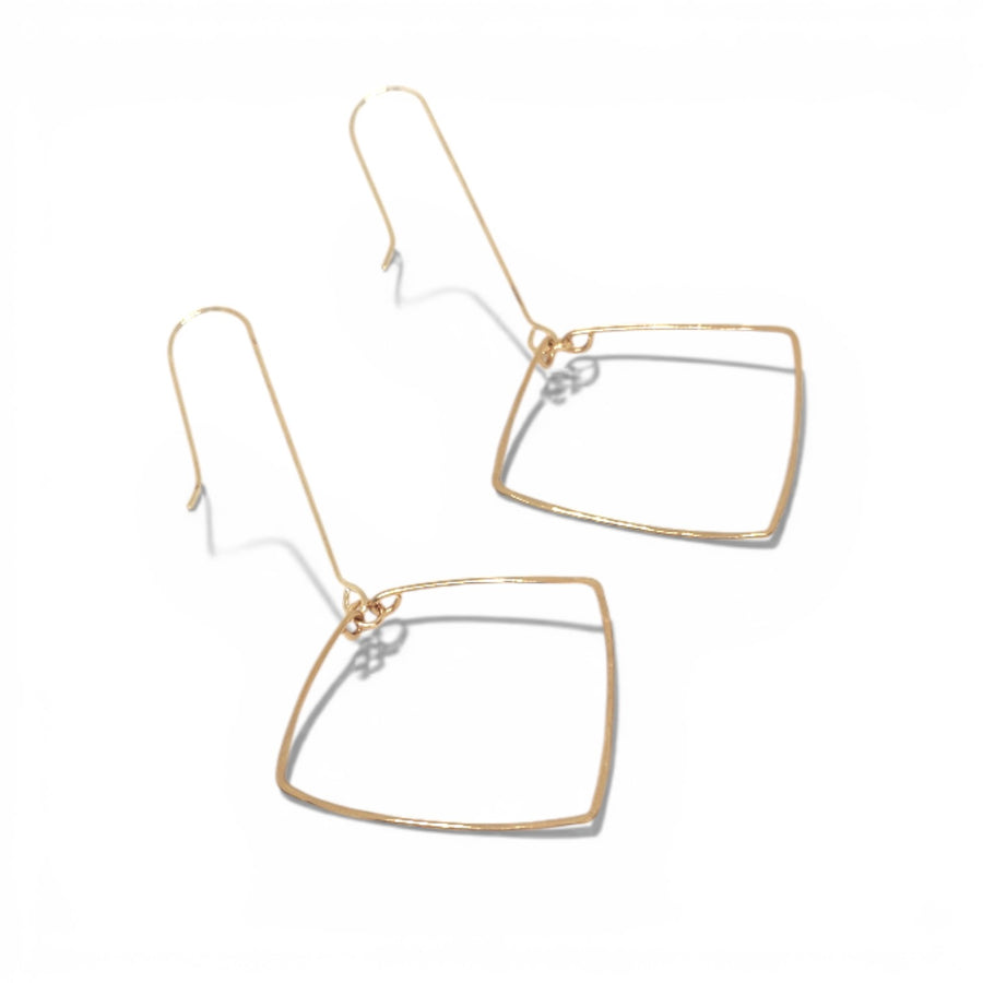 Rosana Hand Hammered Brass Earrings