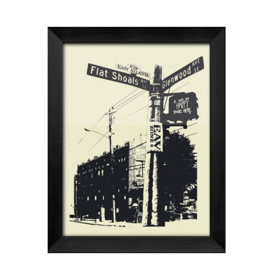 East Atlanta Happy Rep Your Hood 20x25 Screen-Printed Poster