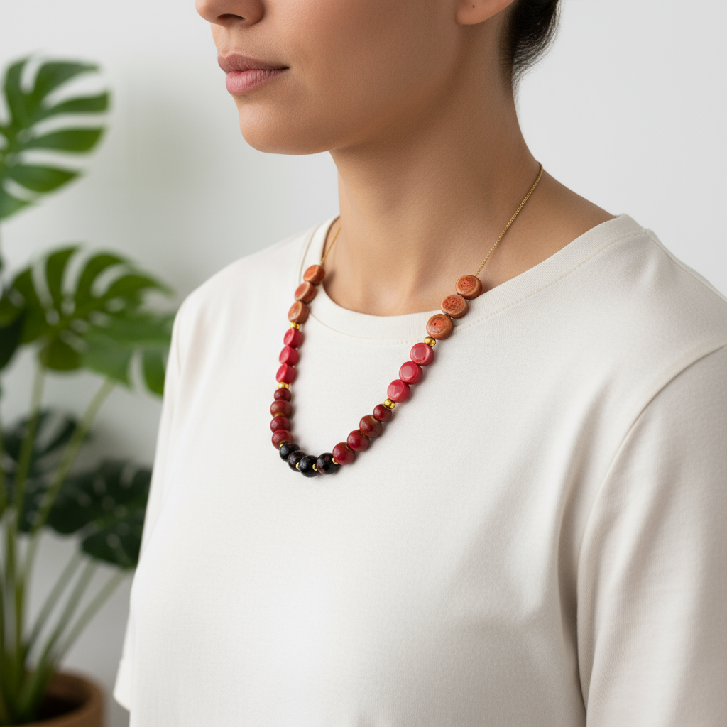 Eman Porcelain Ceramic Necklace