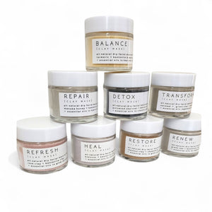 Heal All Natural Face Mask - Hibiscus + Chamomile + Bentonite Clay