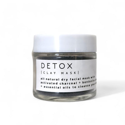 Detox All Natural Face Mask - Activated Charcoal + Bentonite Clay