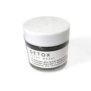 Detox All Natural Face Mask - Activated Charcoal + Bentonite Clay