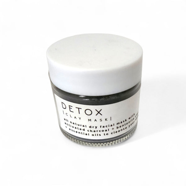 Detox All Natural Face Mask - Activated Charcoal + Bentonite Clay