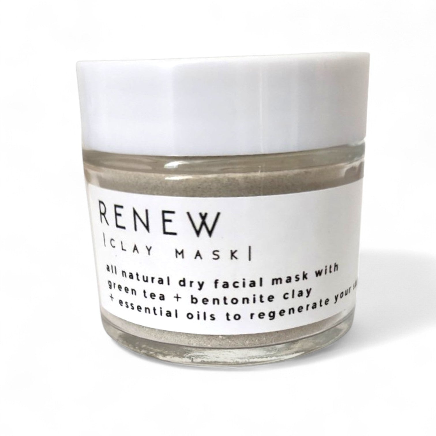 Renew All Natural Face Mask - Matcha + Kaolin Clay + Bentonite Clay