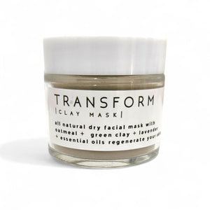 Transform All Natural Face Mask - French Green Clay + Oatmeal + Lavender