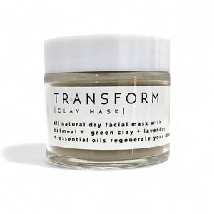Transform All Natural Face Mask - French Green Clay + Oatmeal + Lavender