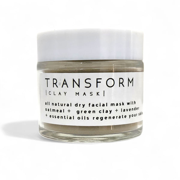 Transform All Natural Face Mask - French Green Clay + Oatmeal + Lavender