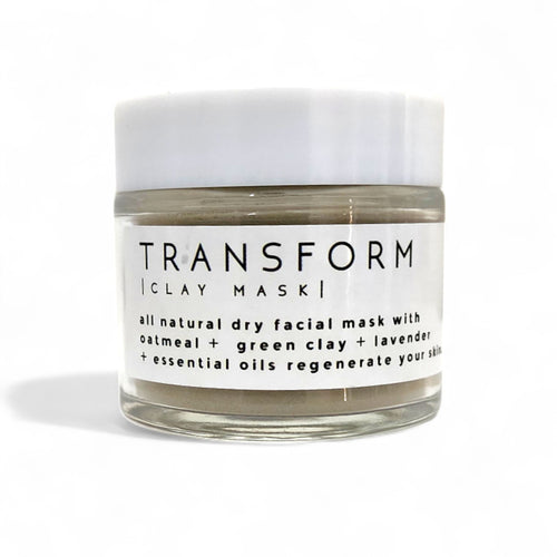 Transform All Natural Face Mask - French Green Clay + Oatmeal + Lavender