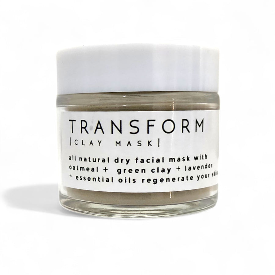 Transform All Natural Face Mask - French Green Clay + Oatmeal + Lavender