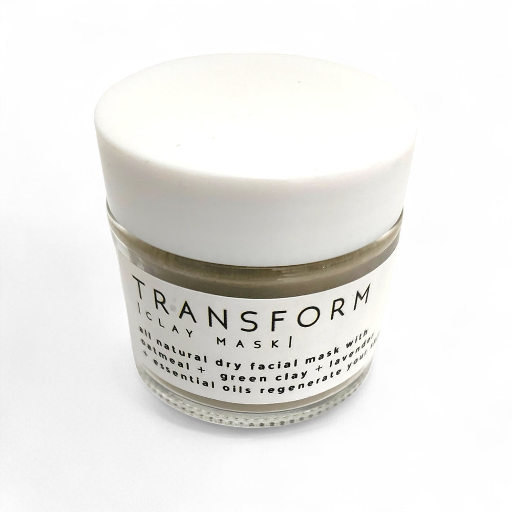 Transform All Natural Face Mask - French Green Clay + Oatmeal + Lavender