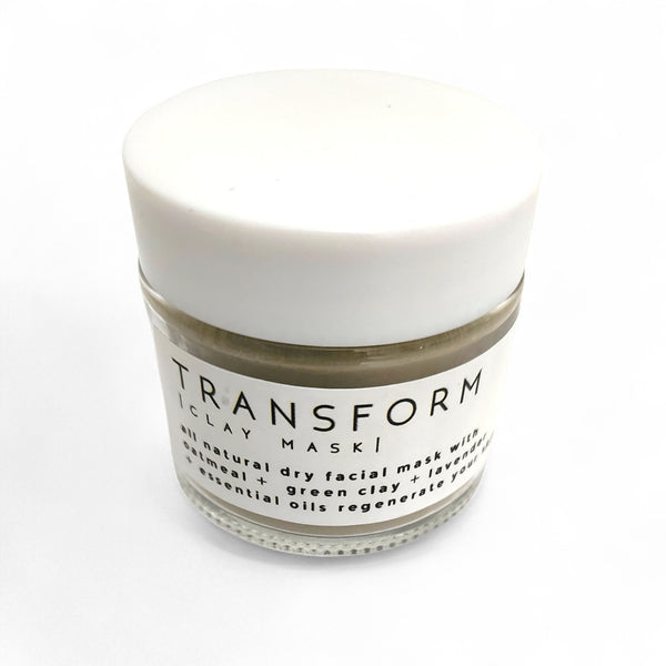 Transform All Natural Face Mask - French Green Clay + Oatmeal + Lavender