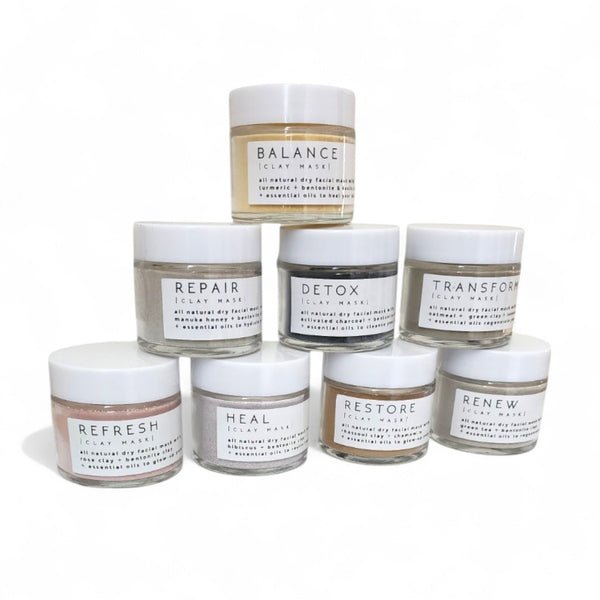 Renew All Natural Face Mask - Matcha + Kaolin Clay + Bentonite Clay