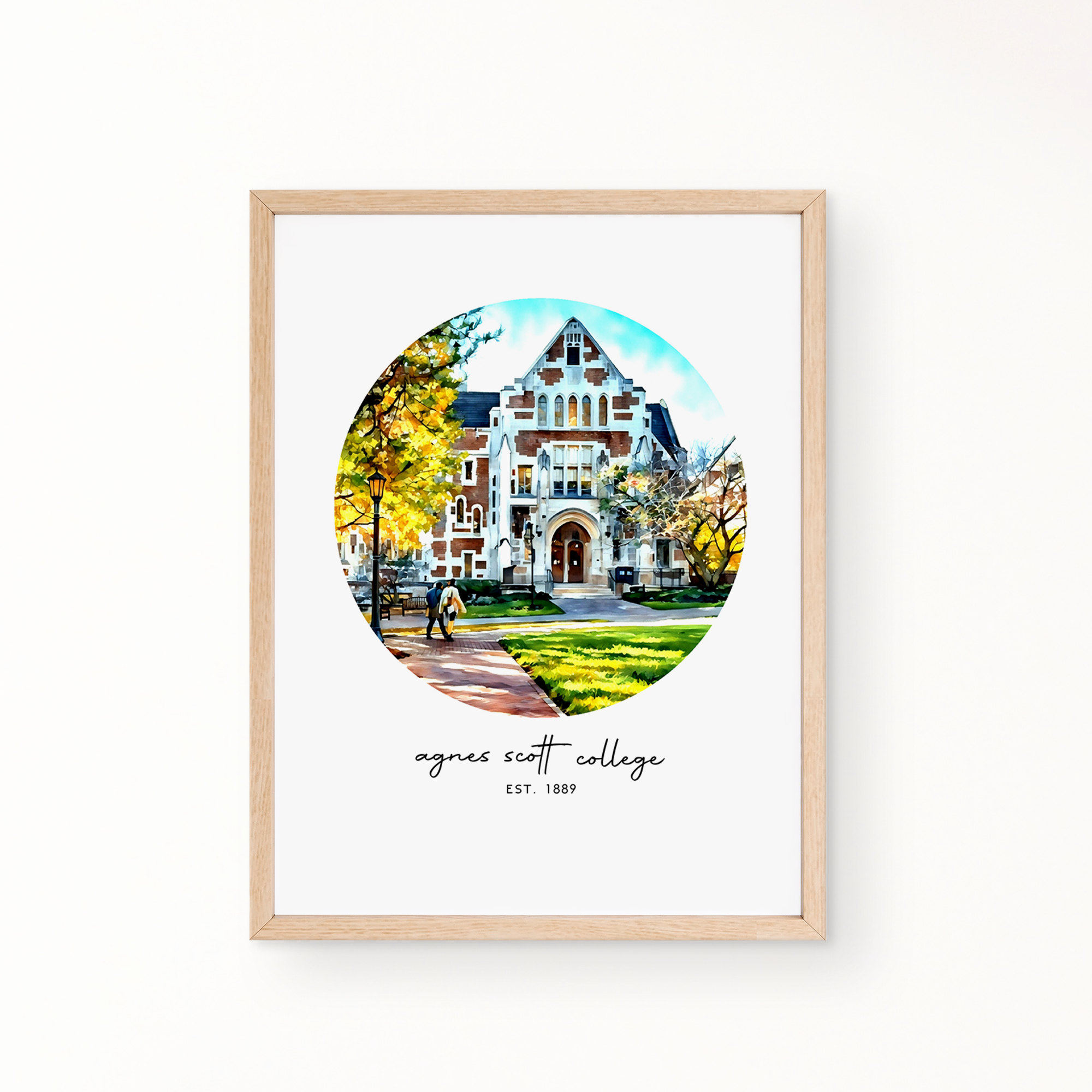 Neighborhood Wall Art - AGNES SCOTT COLLEGE