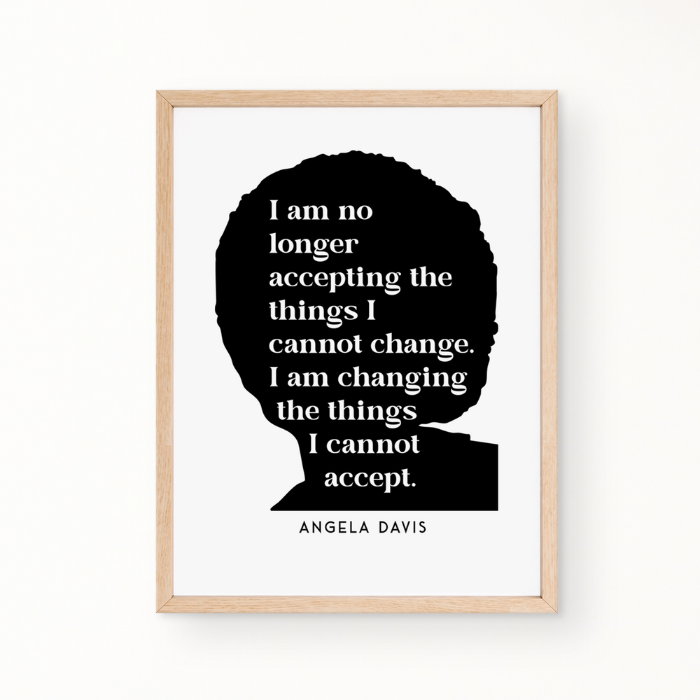 SILHOUETTE Wall Art - ANGELA DAVIS QUOTE