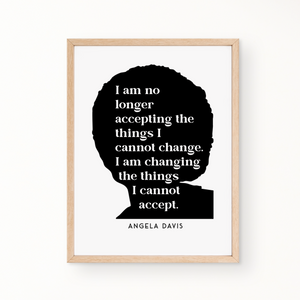 SILHOUETTE Wall Art - ANGELA DAVIS QUOTE