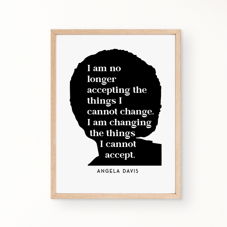 SILHOUETTE Wall Art - ANGELA DAVIS QUOTE