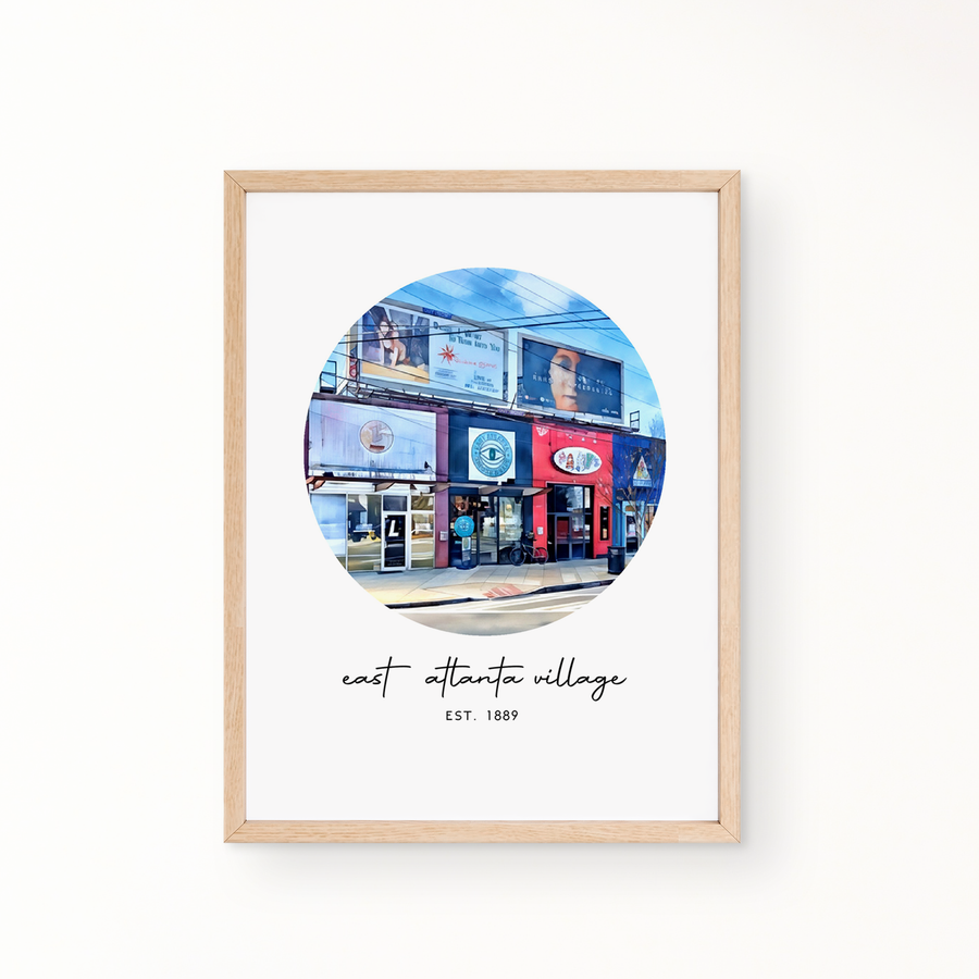 Neighborhood Wall Art - East Atlanta Village