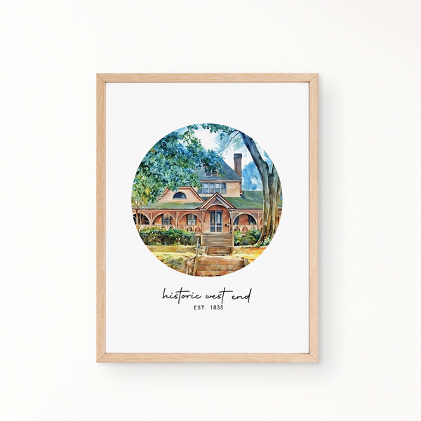 Neighborhood Wall Art -HISTORIC  WEST END