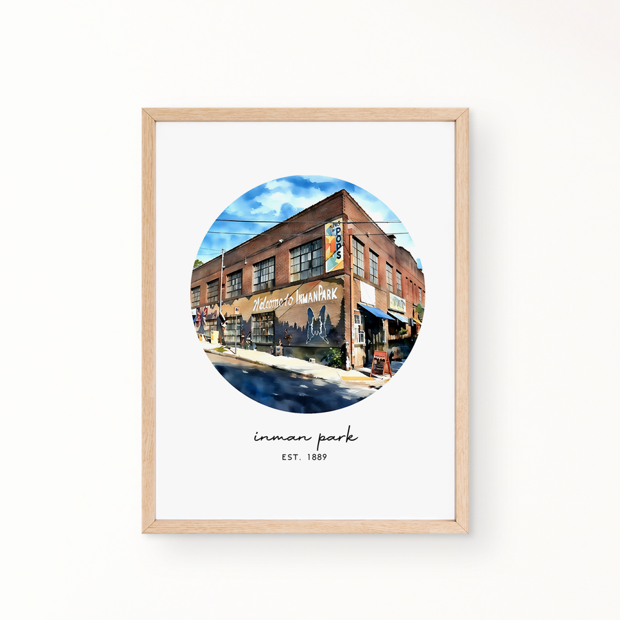 Neighborhood Wall Art - Inman Park