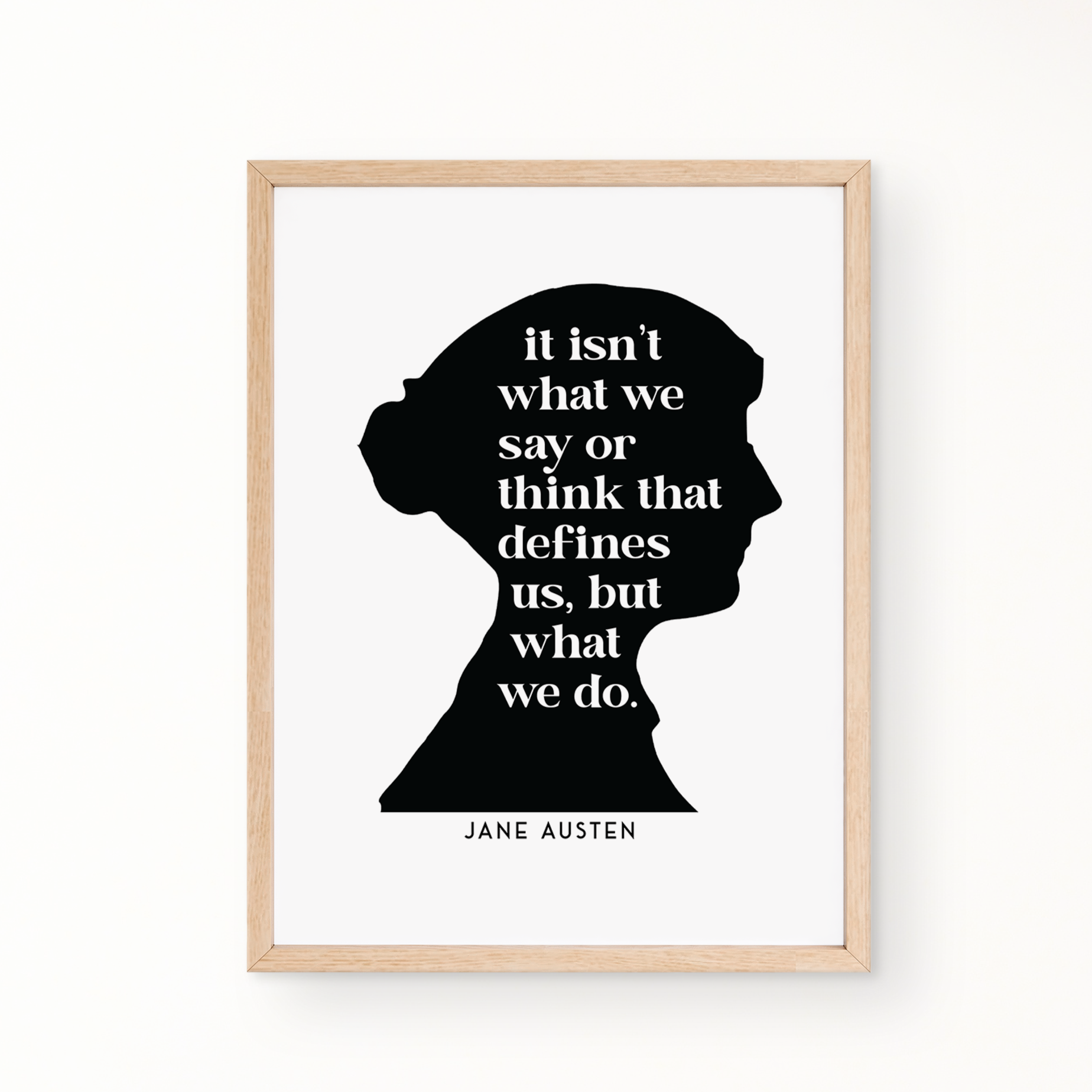 SILHOUETTE Wall Art - JANE AUSTEN