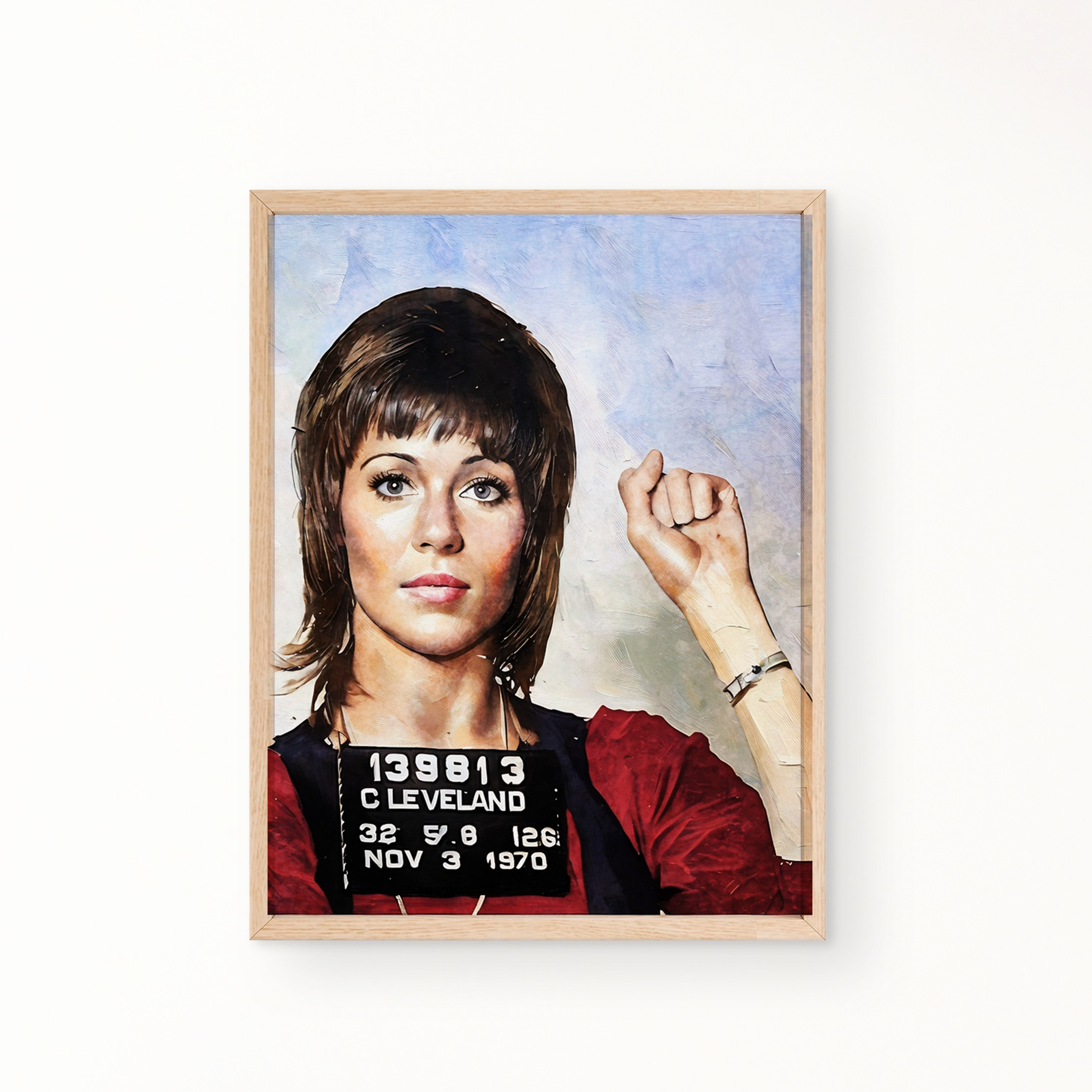 ATL Heroes Wall Art - JANE FONDA's Mugshot