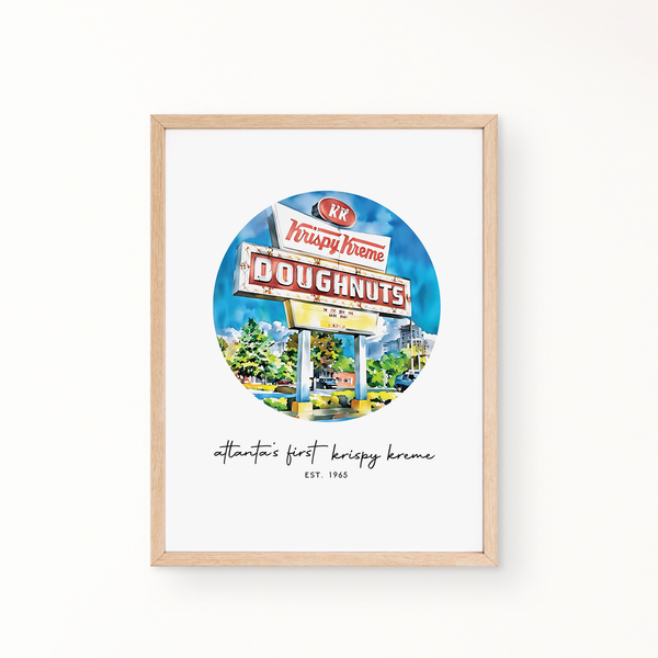 Neighborhood Wall Art - Atlanta's First Krispy Kreme