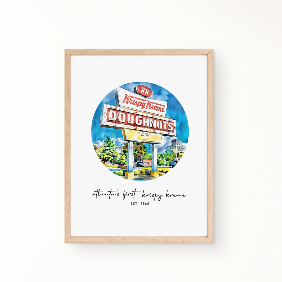 Neighborhood Wall Art - Atlanta's First Krispy Kreme
