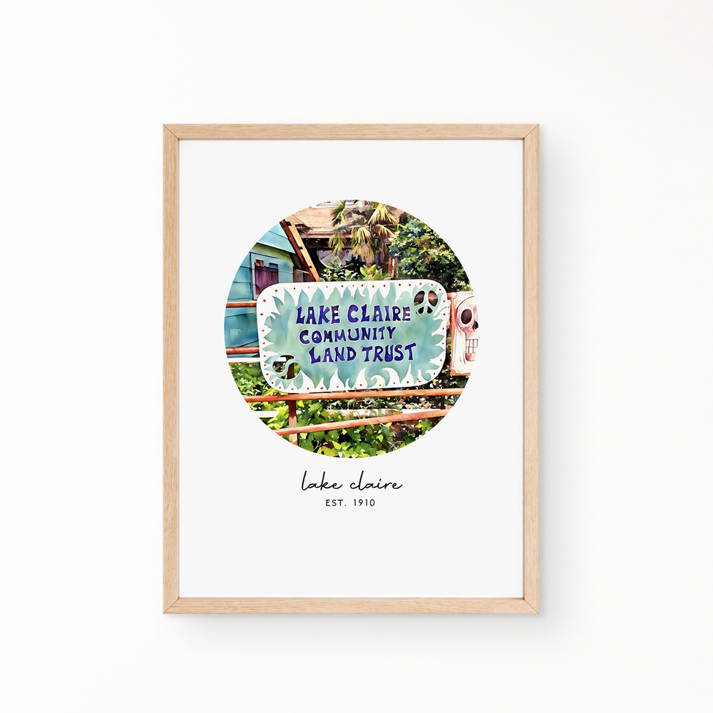 Neighborhood Wall Art - Lake Claire