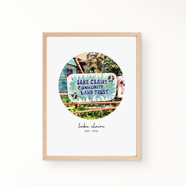 Neighborhood Wall Art - Lake Claire