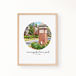 Neighborhood Wall Art -MORNINGSIDE / LENOX PARK